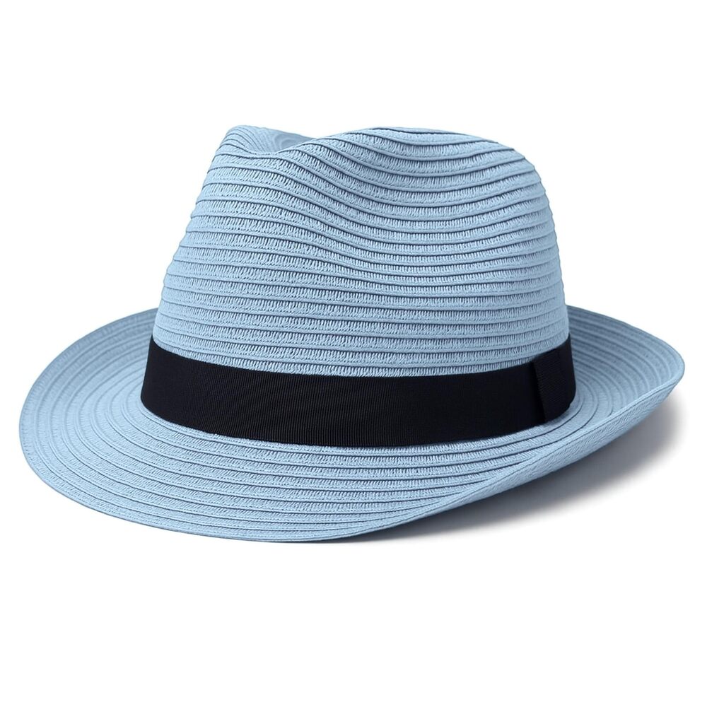 9113 Fedora Hats – Stylish Straw Hats , Classic 's Fedoras, Short Brim